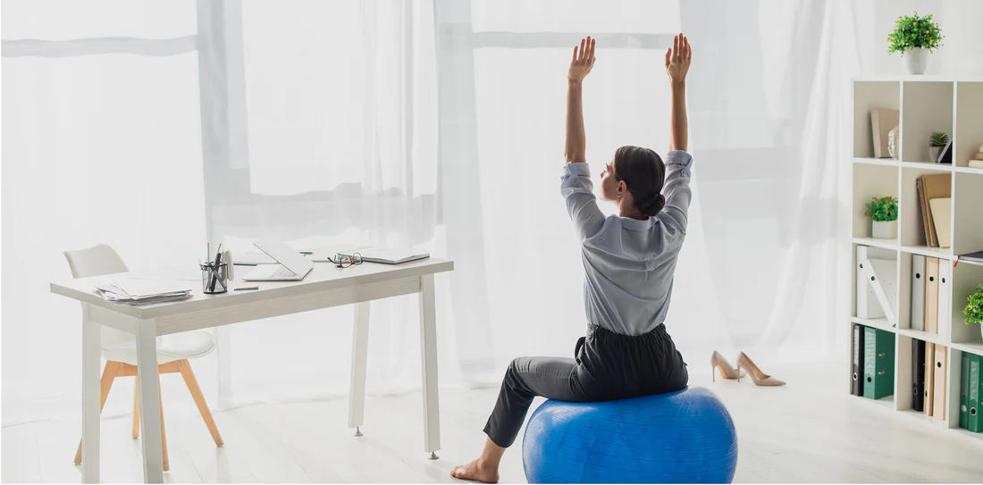 Soft-lit room prepared for a short movement session